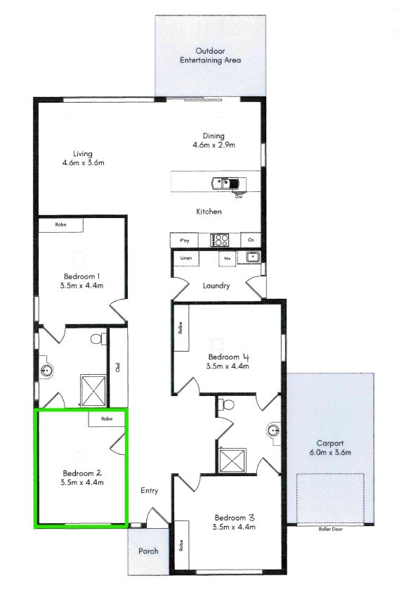 bed 2 4 bonython floorplan