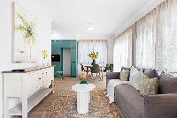 living room kitchen in background