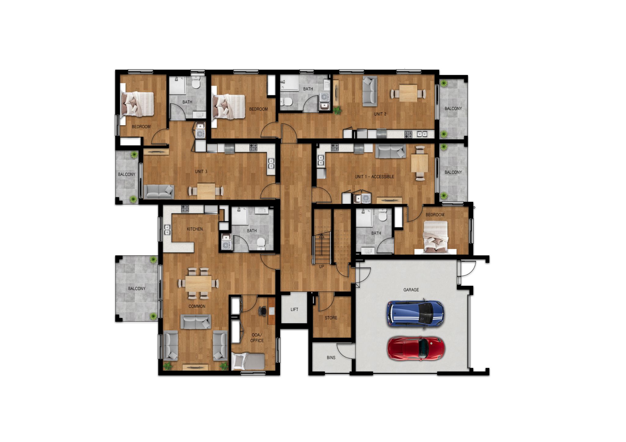 2113 A-0102 - GENERAL ARRANGEMENT - GROUND FLOOR PLAN - Rev B-Layout2-Layout1