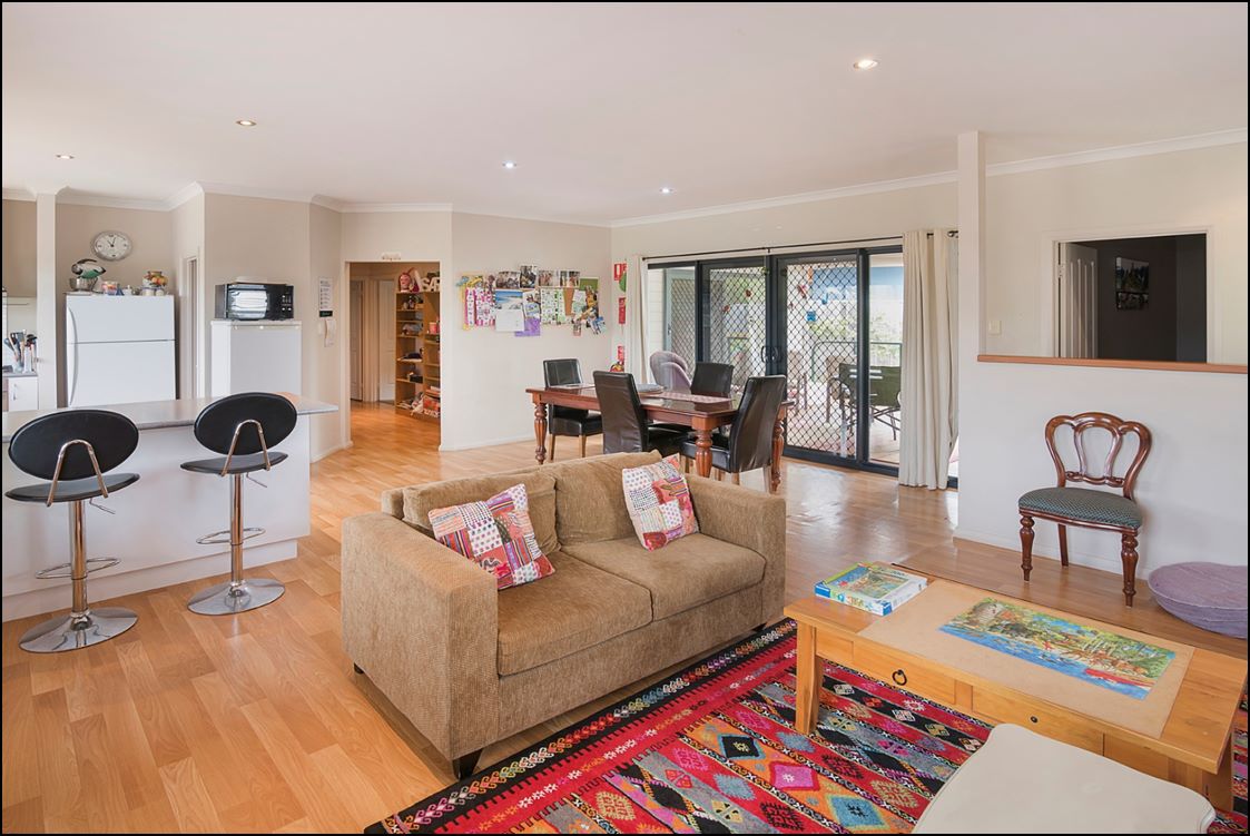 Open plan living area