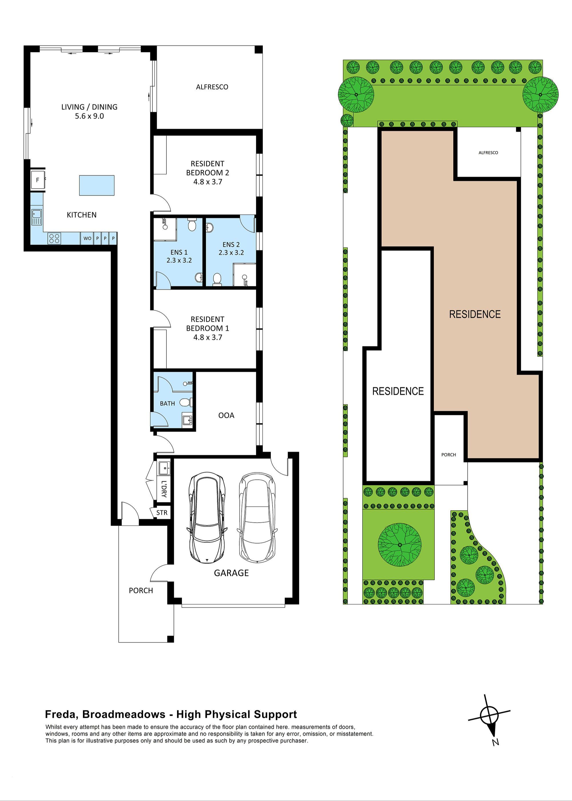 Floorplan Freda Broadmeadows 2BR HPS LR