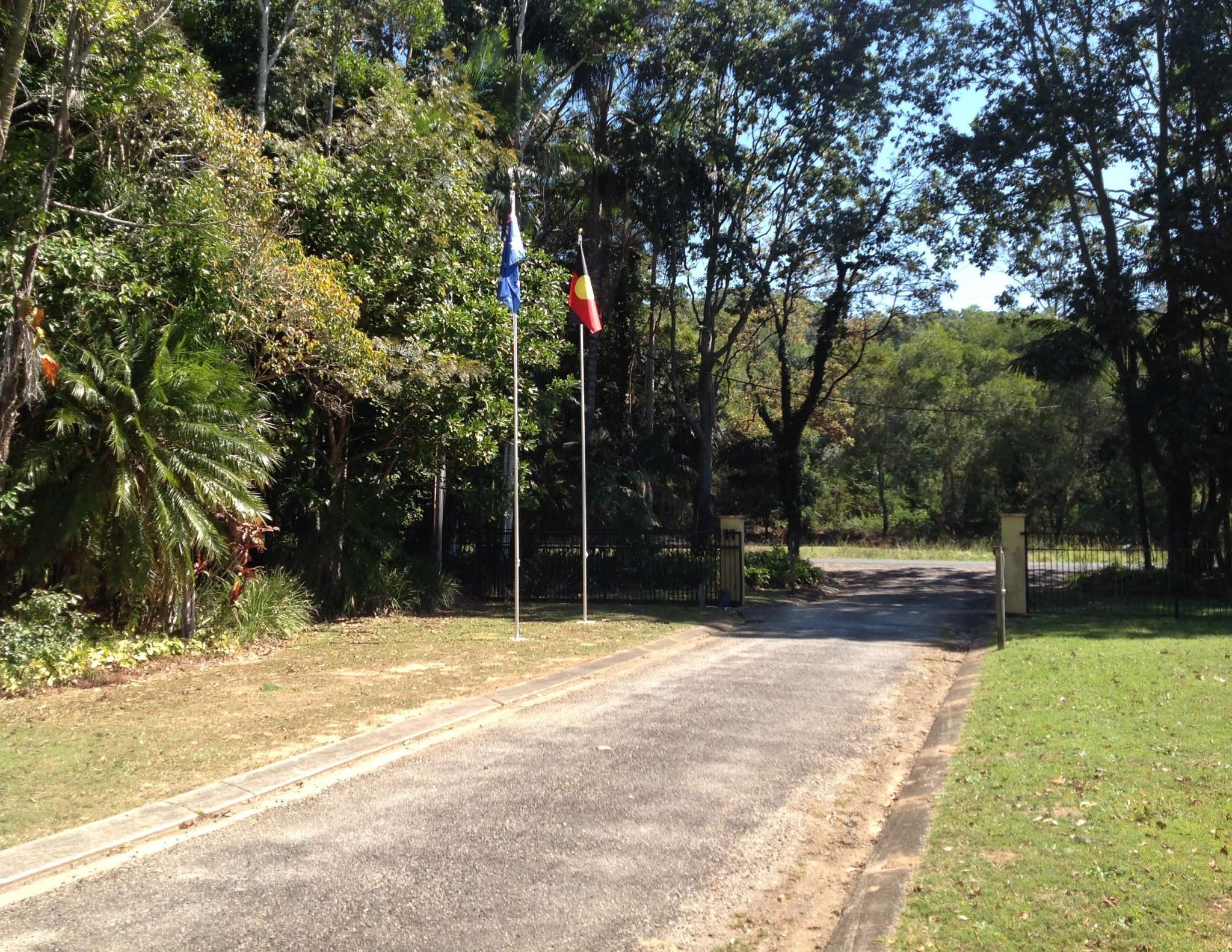 Entrance driveway