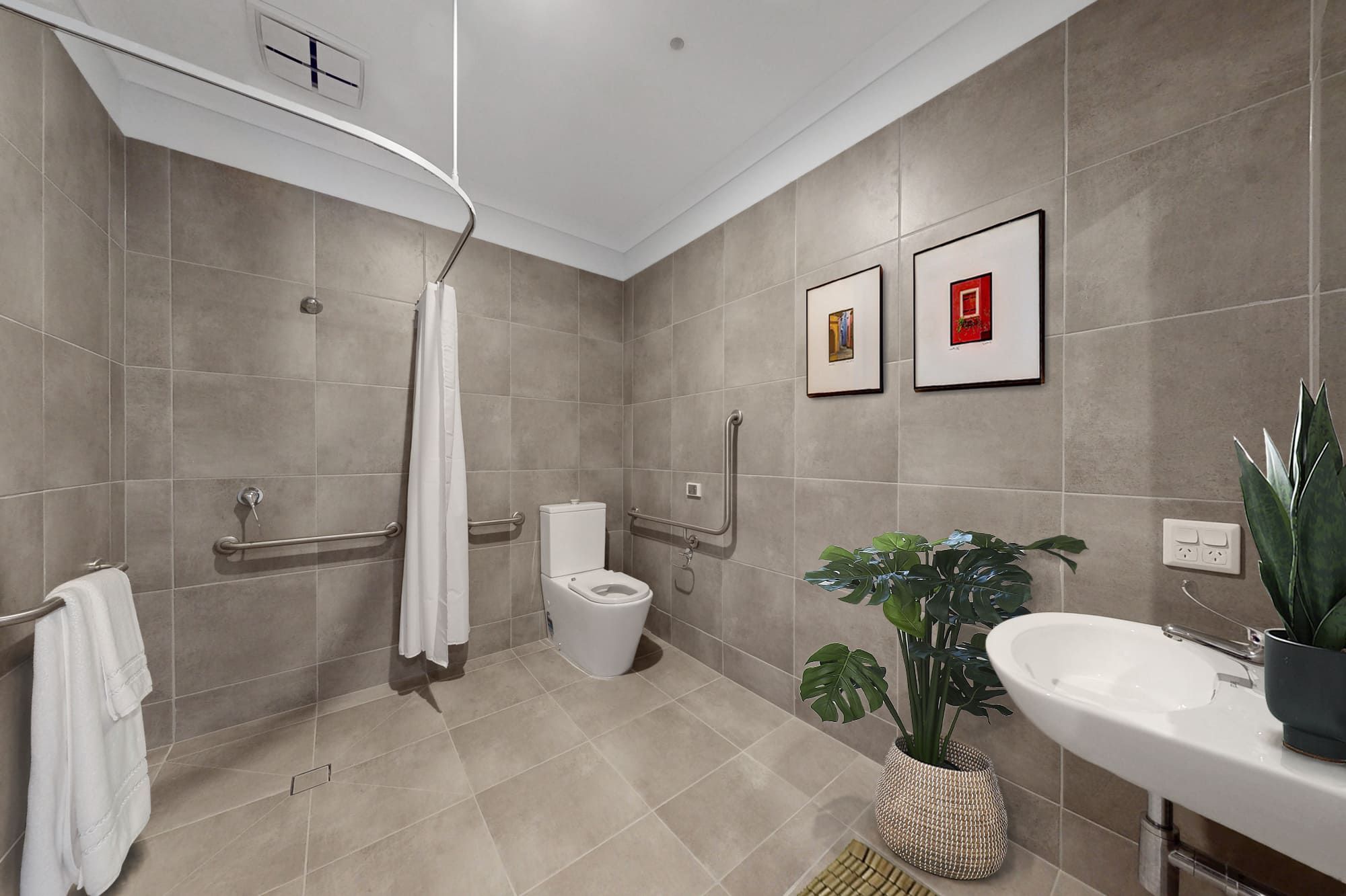 Staged Bathroom