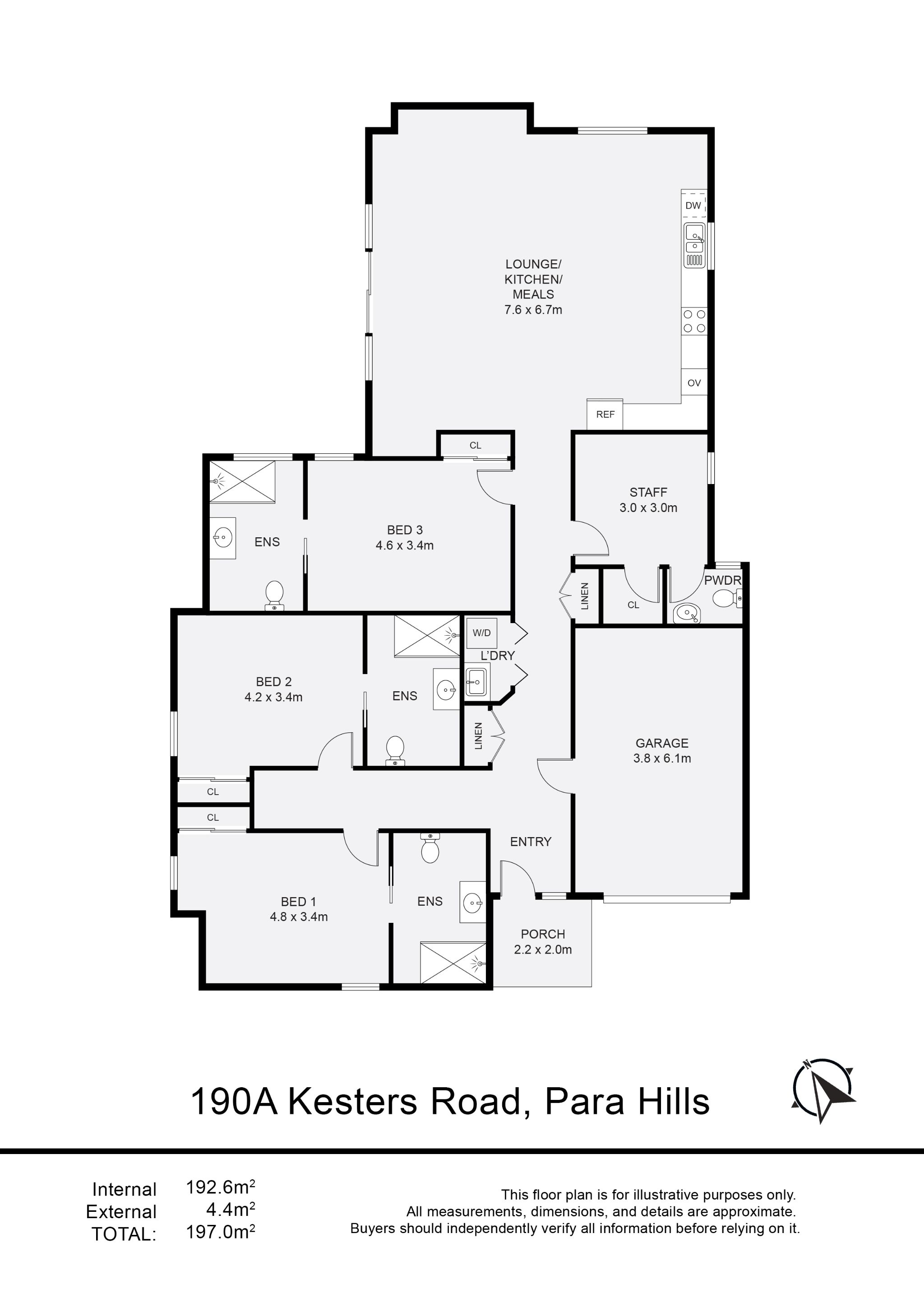 190A Kesters Rd Para Hills Floor Plan