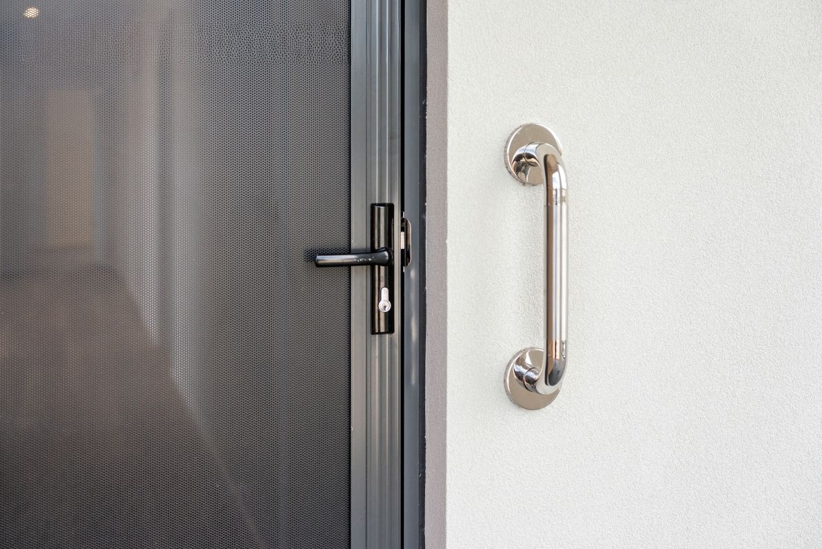 Marine Grade Stainless Steel Swinging Security Door LoRes