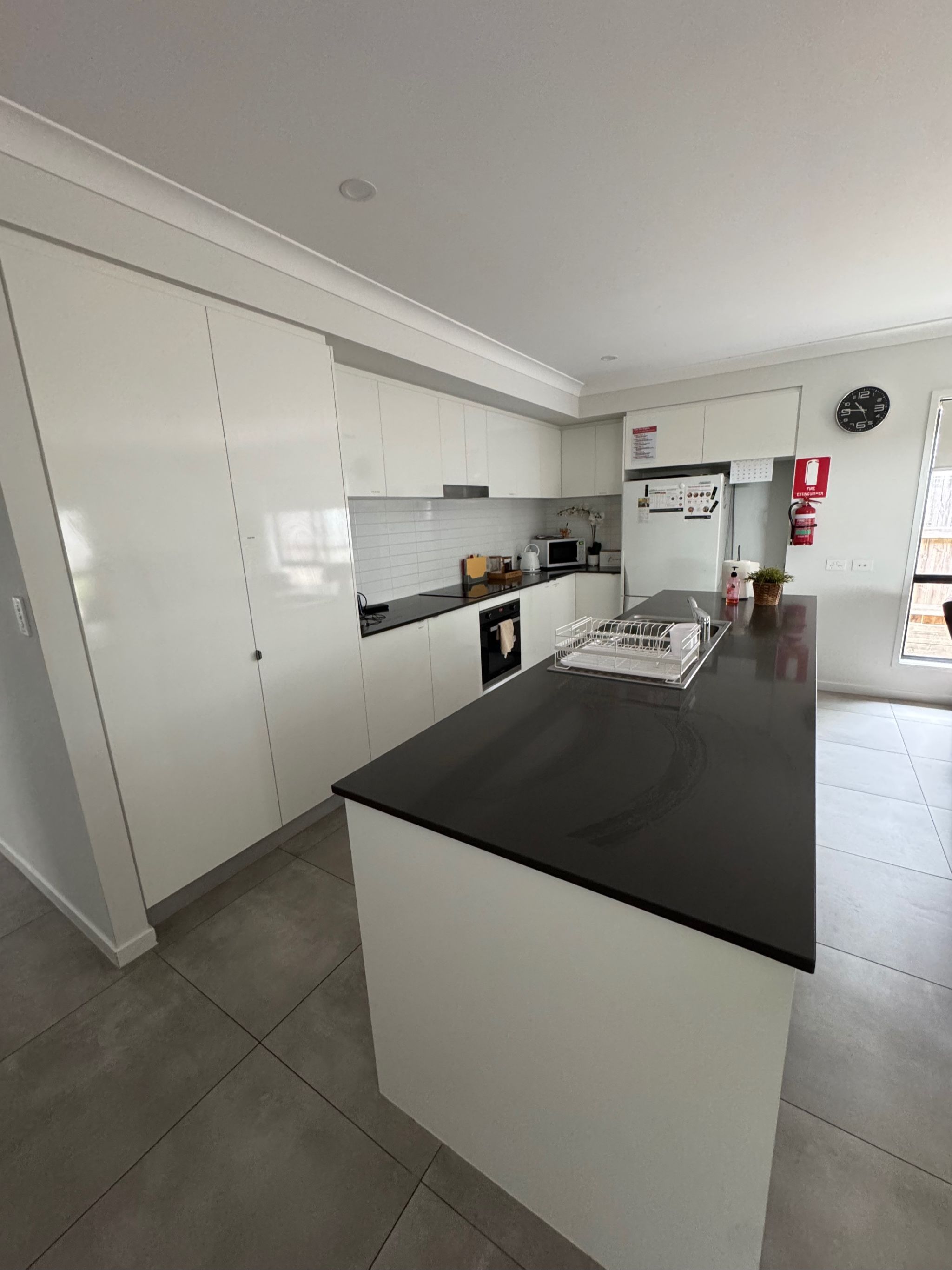 Wide communal kitchen