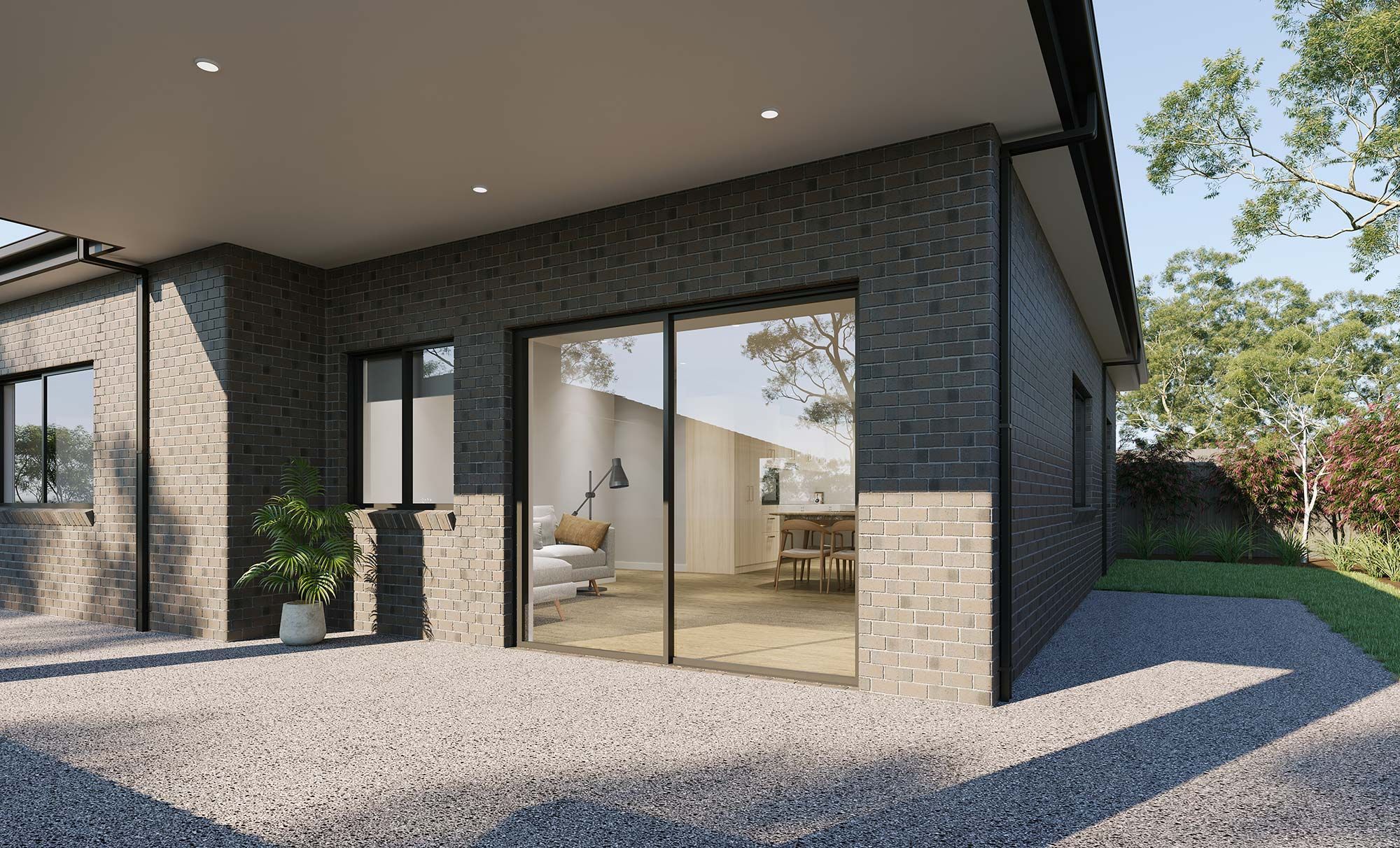 Alfresco into Kitchen Living Dining LR