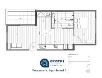 Beaumauris  Type D, apartment 6, floor plan