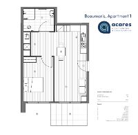 Beaumauris Type A  Apartment 1, Floor plan (1)