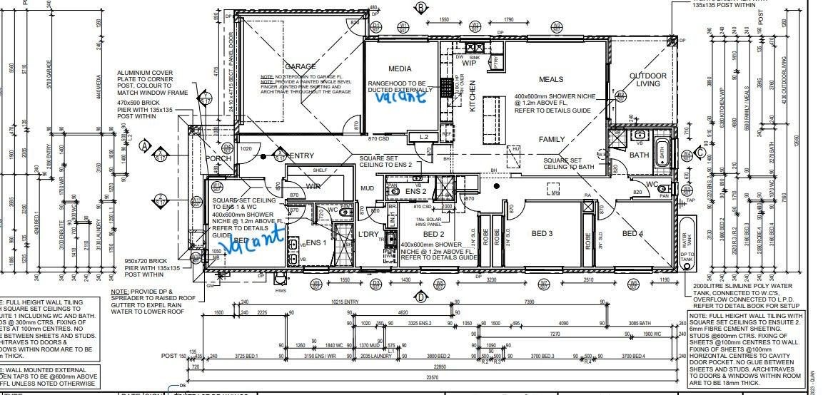 Ballarat House plan with vacancy