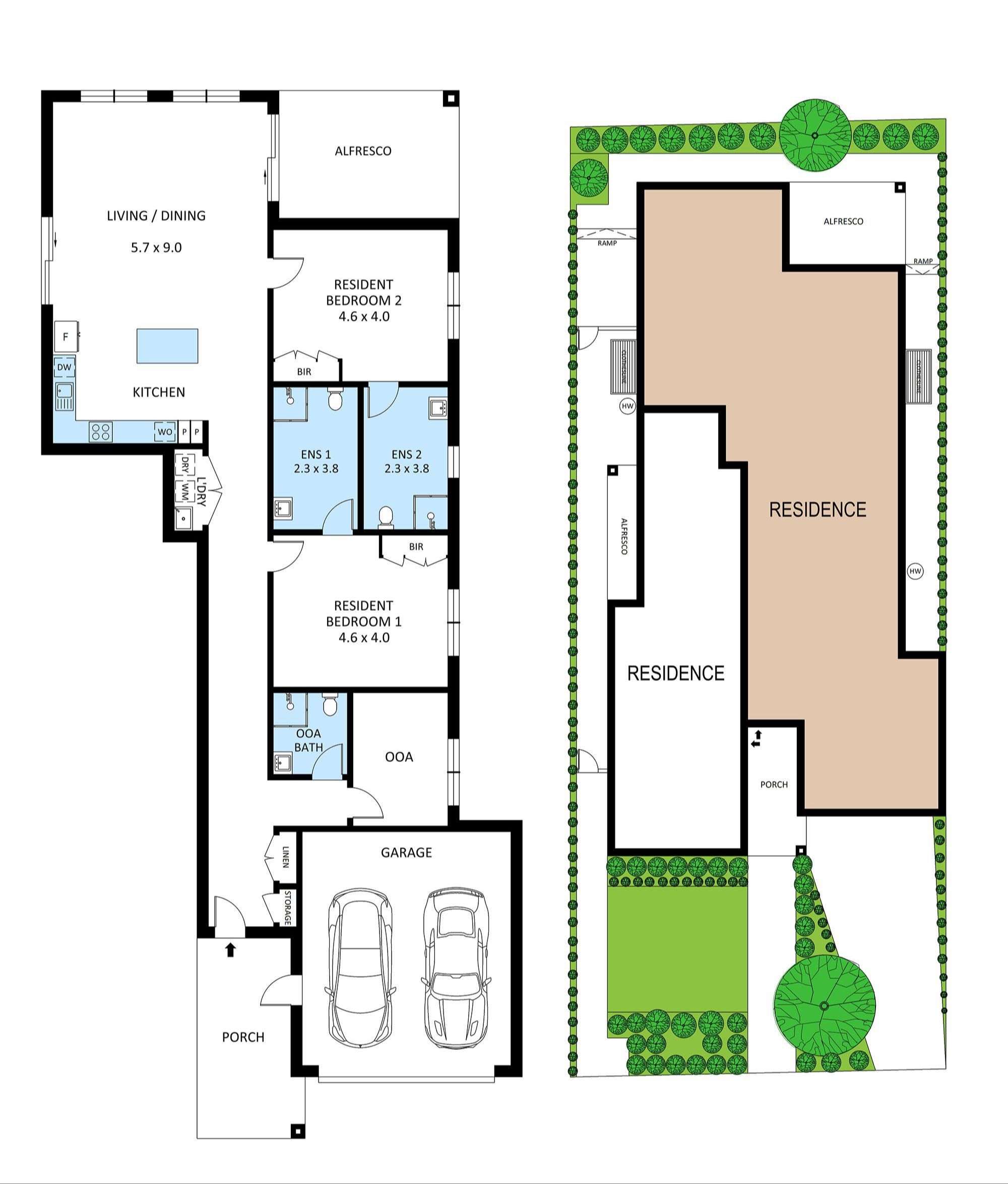 Floorplan Moorabbin 2BR HPS LR