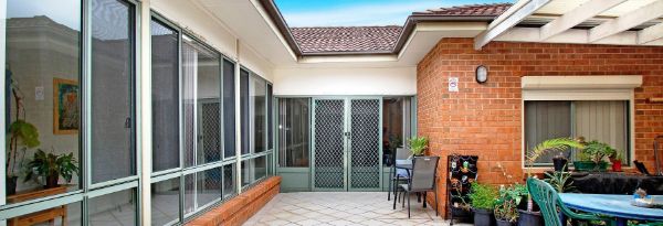 The front exterior of the Ryde home.