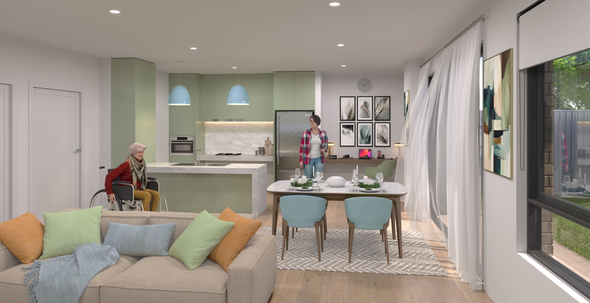 03   CAMERA GROUND FLOOR ROOM 02 - KITCHEN DINING