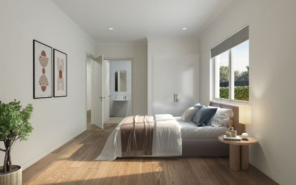 Bedroom into Ensuite LR