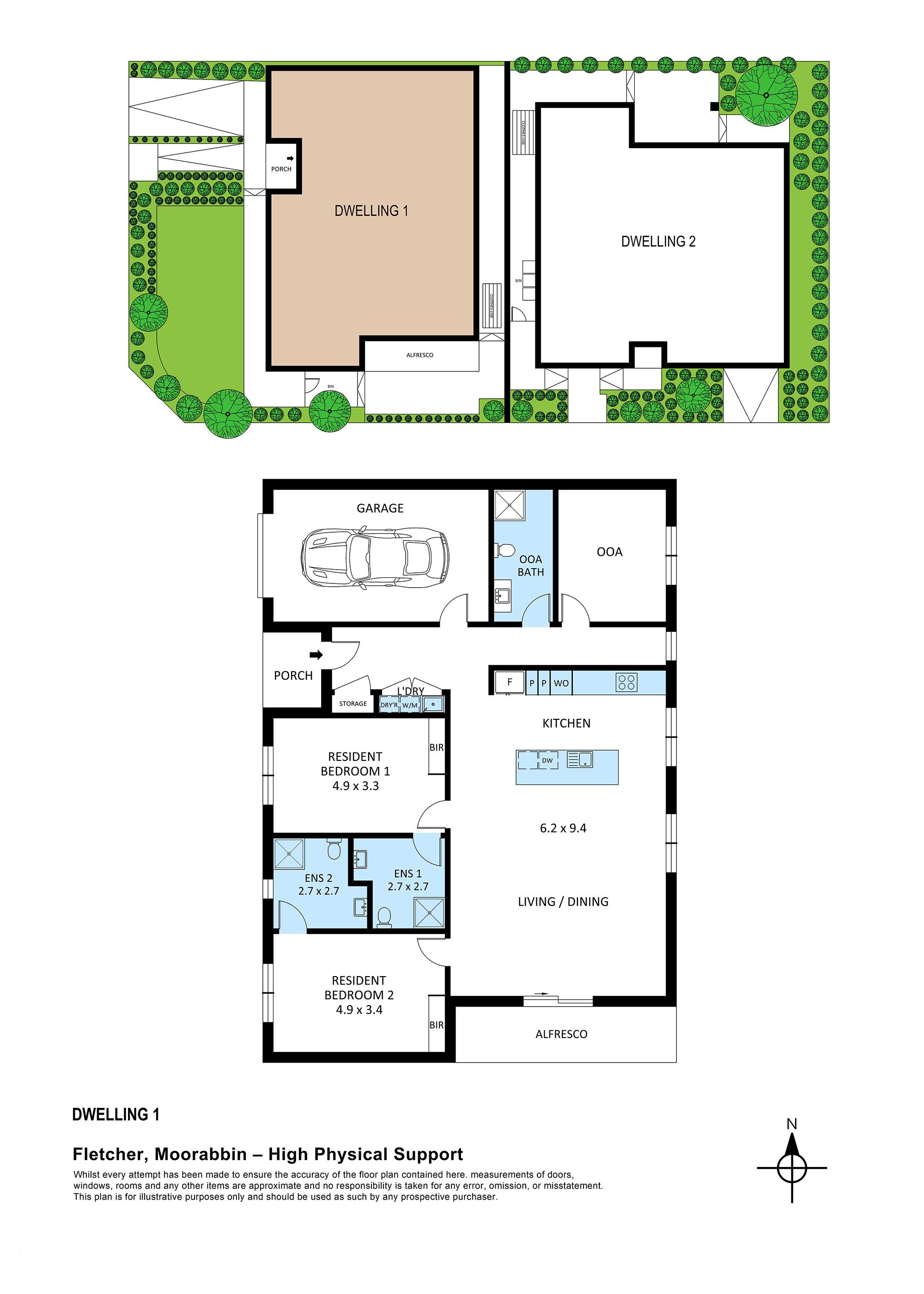 Floorplan   Fletcher Moorabbin Dwelling 1 HPS LR