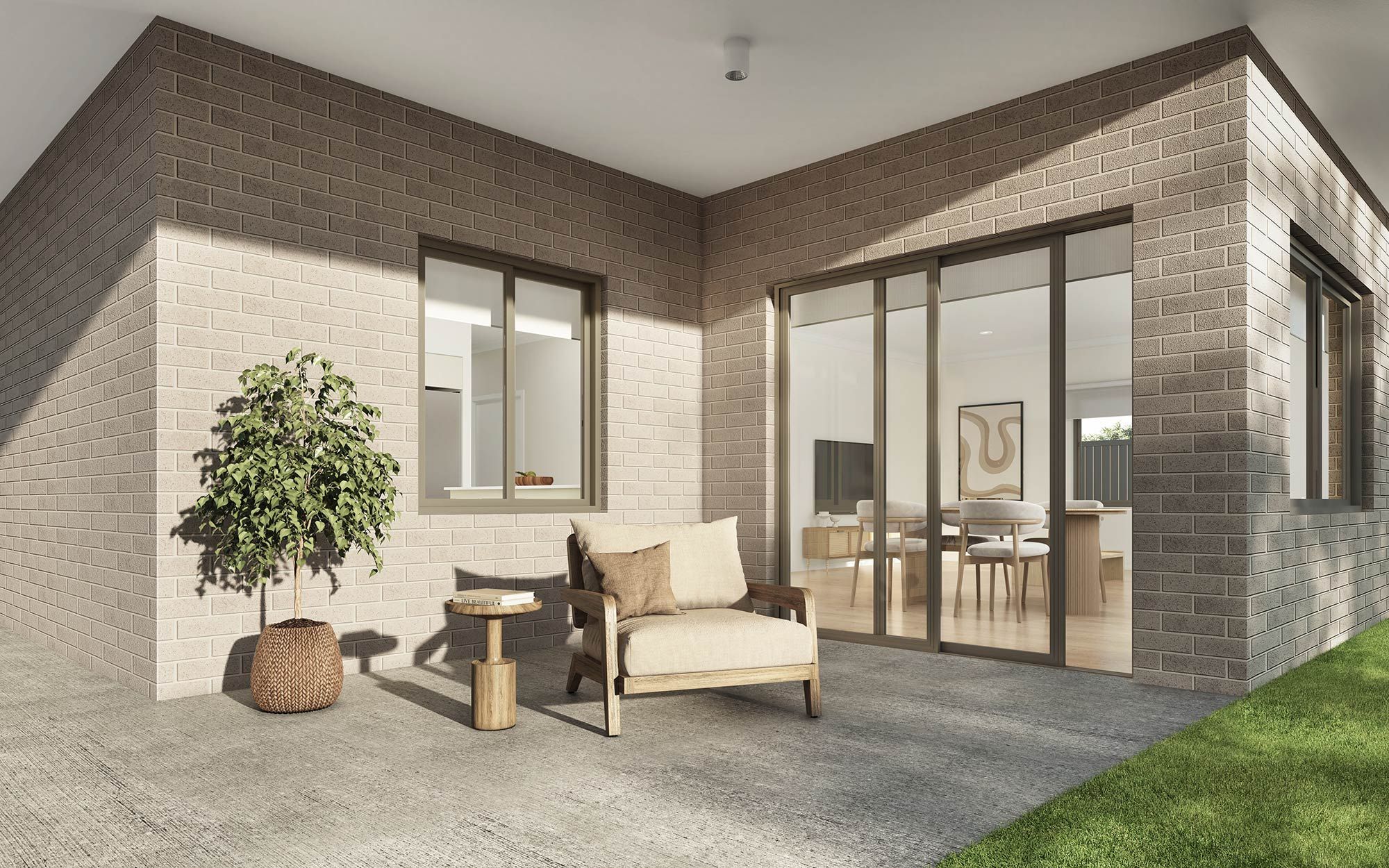 Alfresco into Kitchen Living Dining LR